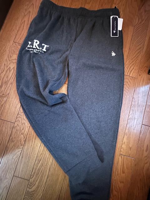 5Lサイズ!高貴紳士的!ブランド品!K.R.T!ロゴ入り!暖か!裏起毛!両脇ポケット付き!濃灰色色合い!リラックス!ロングパンツ! < 男性ファッション  5Lサイズ!高貴紳士的!ブランド品!K.R.T!ロゴ入り!暖か!裏起毛!両脇ポケット付き!濃灰色色合い!リラックス!ロングパンツ!  < 男性ファッションの