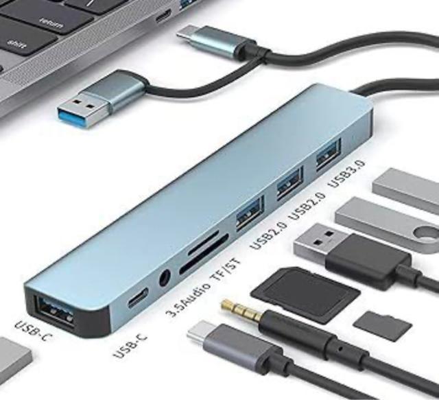USB TypeC ハブ 6で 1 アルミドッキングステーション 4 USB ポートとカードリーダースロットコンピュータタブレット < PC本体/周辺機器  USB TypeC ハブ 6で 1 アルミドッキングステーション 4 USB ポートとカードリーダースロットコンピュータタブレット < PC本体/周辺機器の
