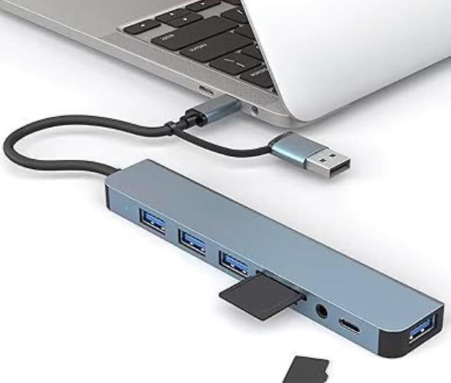 USB TypeC ハブ 6で 1 アルミドッキングステーション 4 USB ポートとカードリーダースロットコンピュータタブレット < PC本体/周辺機器  USB TypeC ハブ 6で 1 アルミドッキングステーション 4 USB ポートとカードリーダースロットコンピュータタブレット < PC本体/周辺機器の