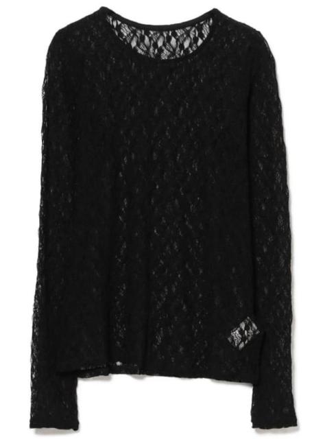 レディース ストレッチ レース クルーネック Tシャツ < 女性ファッション レディース ストレッチ レース クルーネック Tシャツ < 女性ファッションの