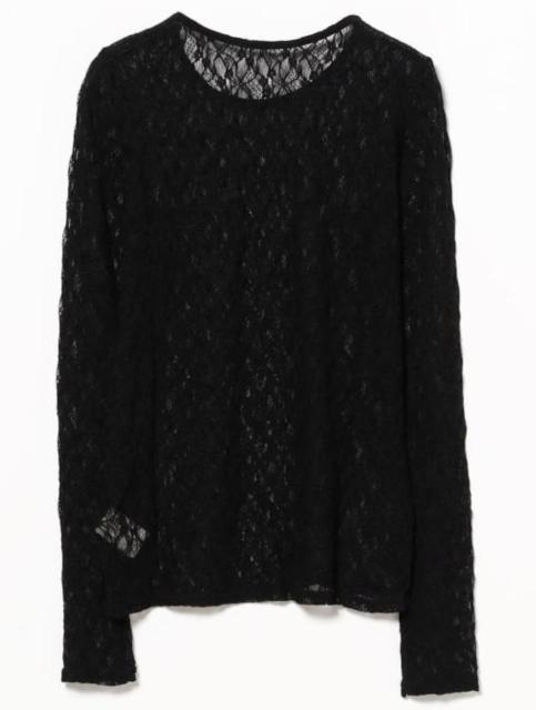 レディース ストレッチ レース クルーネック Tシャツ < 女性ファッション レディース ストレッチ レース クルーネック Tシャツ < 女性ファッションの