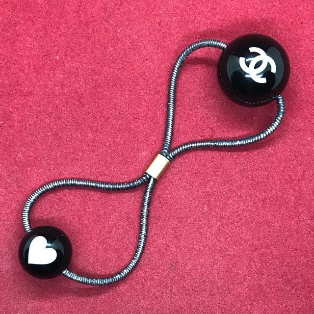 正規品 シャネル CoCoボール ヘアゴム ブラック < ブランド 正規品 シャネル CoCoボール ヘアゴム ブラック < ブランドの