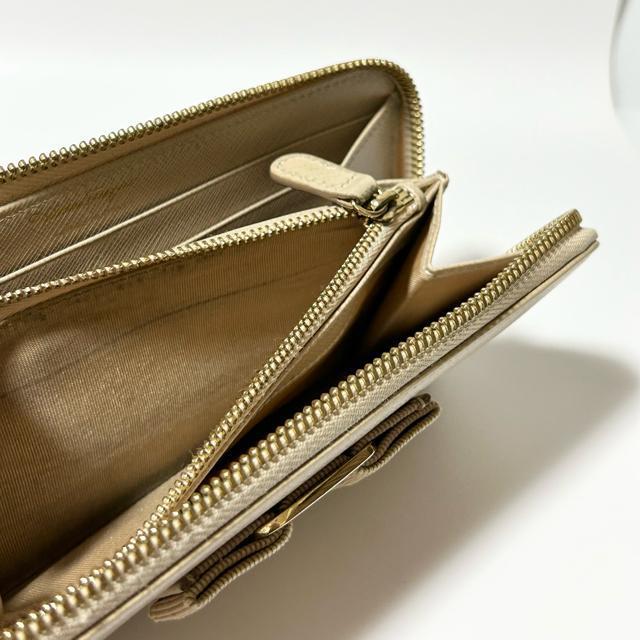 Salvatore Ferragamo フェラガモ ヴァラリボン レザー L字ファスナー 長財布 JP-22-C124 < ブランド  Salvatore Ferragamo フェラガモ ヴァラリボン レザー L字ファスナー 長財布 JP-22-C124 < ブランドの
