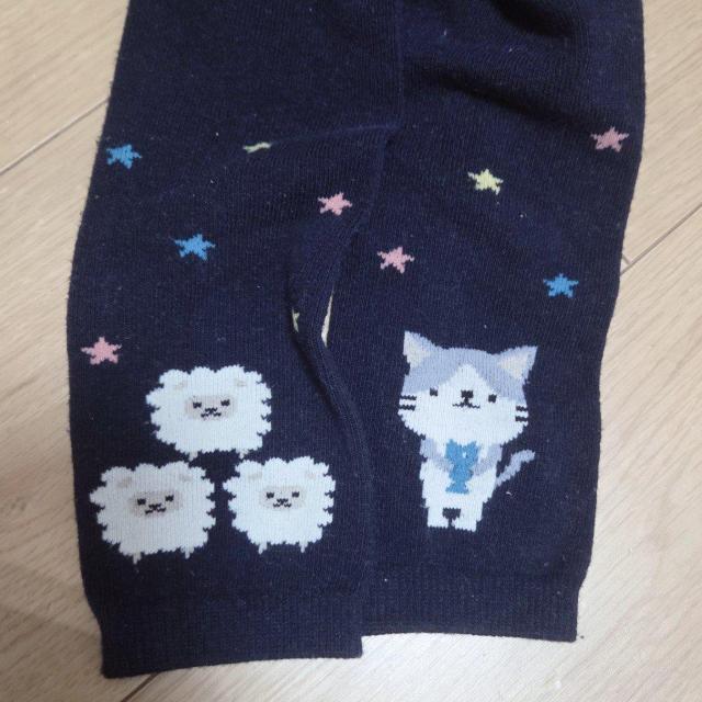 アニマル柄ニットレギンス サイズ90 ネイビー 送料無料 < キッズ/ベビー アニマル柄ニットレギンス サイズ90 ネイビー 送料無料 < キッズ/ベビーの