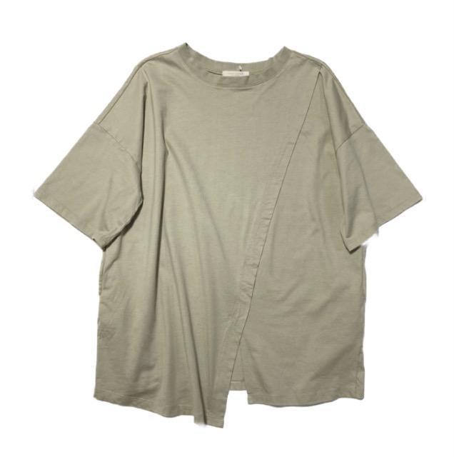 chocolraffine◎ビッグシルエットチュニックTシャツ(F)薄カーキ◎新品 < ブランド chocolraffine◎ビッグシルエットチュニックTシャツ(F)薄カーキ◎新品 < ブランドの