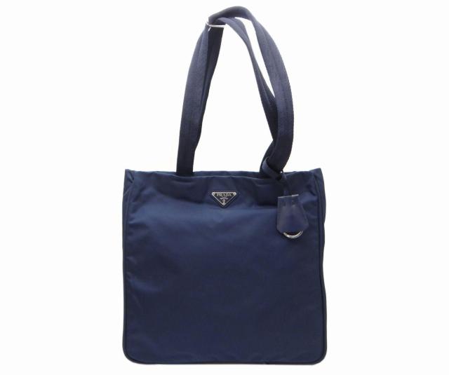 PRADA プラダ B9223 TESSUTO SPORT ナイロン トートバッグ 三角プレート×ネイビー<USED> < ブランド PRADA プラダ B9223 TESSUTO SPORT ナイロン トートバッグ 三角プレート×ネイビー<USED> < ブランドの