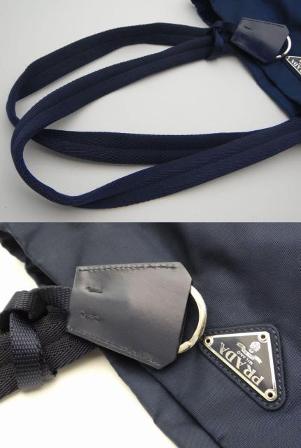 PRADA プラダ B9223 TESSUTO SPORT ナイロン トートバッグ 三角プレート×ネイビー<USED> < ブランド PRADA プラダ B9223 TESSUTO SPORT ナイロン トートバッグ 三角プレート×ネイビー<USED> < ブランドの