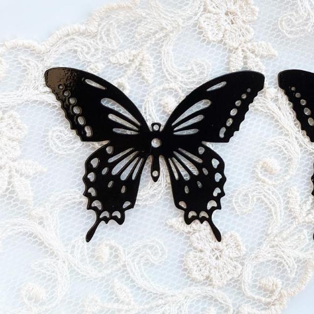 蝶の透かしチャーム2個黒アゲハ < ペット/手芸/園芸  蝶の透かしチャーム2個黒アゲハ < ペット/手芸/園芸の