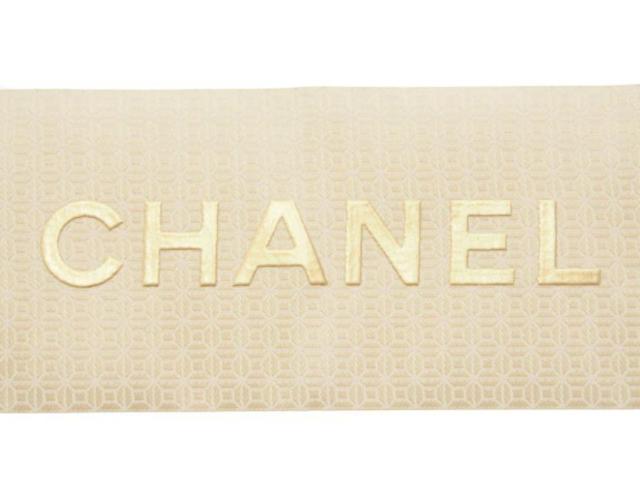 シャネル ラッピングリボン ガブリエル 香水瓶地紋 長83cm×幅6cm ゴールド GABRIELLE CHANEL【正規品】 < ブランド  シャネル ラッピングリボン ガブリエル 香水瓶地紋 長83cm×幅6cm ゴールド GABRIELLE CHANEL【正規品】 < ブランドの