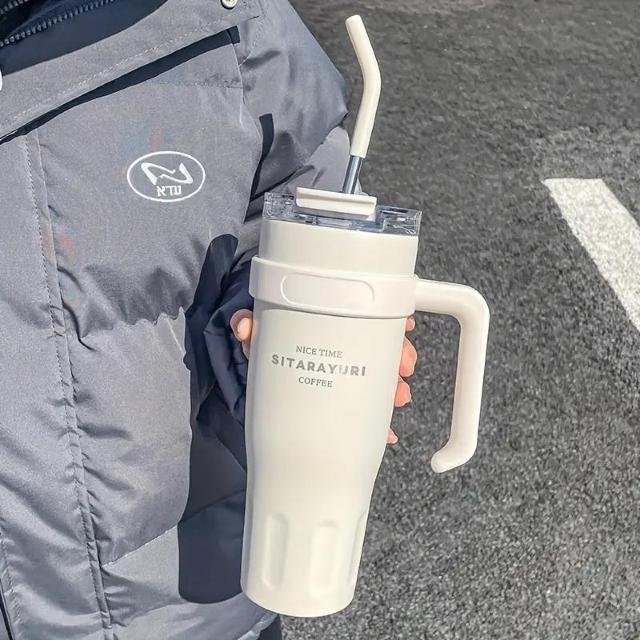 超お買い得1690円★大容量 冷水筒 1140ML 車用断熱カップ  オフィスストローカップ ステンレス製 アイストンブラー 白 < インテリア/ライフ  超お買い得1690円★大容量 冷水筒 1140ML 車用断熱カップ  オフィスストローカップ ステンレス製 アイストンブラー 白  < インテリア/ライフの