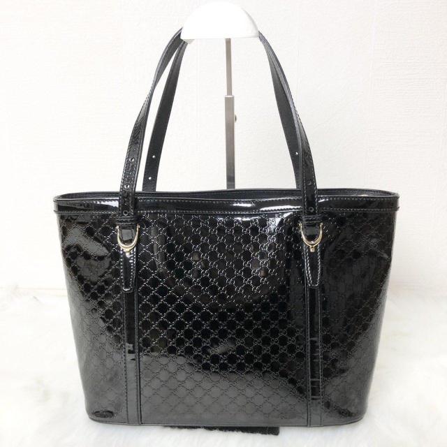 �y���i�zGUCCI �g�[�g�o�b�O �n���h�o�b�O �}�C�N���O�b�`�V�} ���|���\ �� �u���b�N �p�e���g���U�[  �� �u�����h�� 