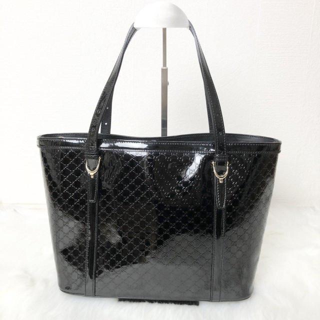 �y���i�zGUCCI �g�[�g�o�b�O �n���h�o�b�O �}�C�N���O�b�`�V�} ���|���\ �� �u���b�N �p�e���g���U�[ �� �u�����h�� 