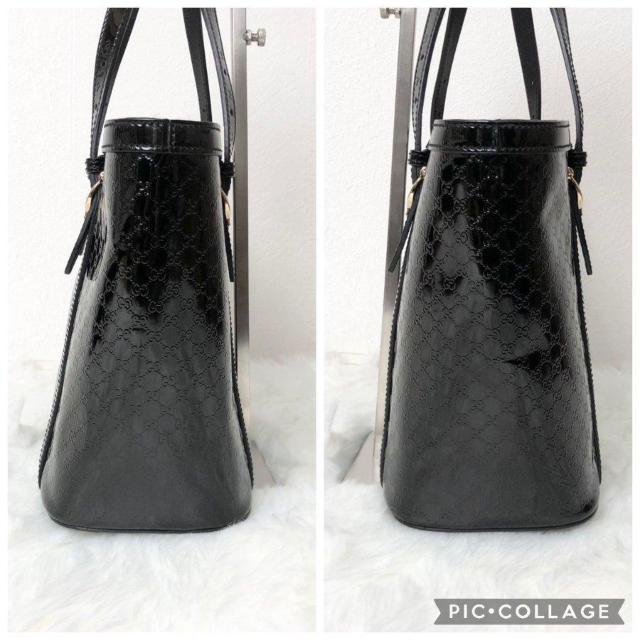 �y���i�zGUCCI �g�[�g�o�b�O �n���h�o�b�O �}�C�N���O�b�`�V�} ���|���\ �� �u���b�N �p�e���g���U�[ �� �u�����h�� 