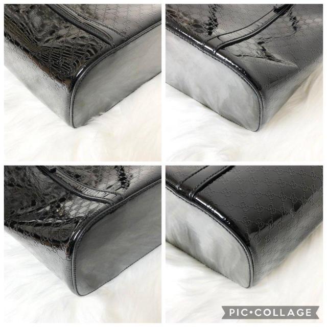 �y���i�zGUCCI �g�[�g�o�b�O �n���h�o�b�O �}�C�N���O�b�`�V�} ���|���\ �� �u���b�N �p�e���g���U�[ �� �u�����h�� 