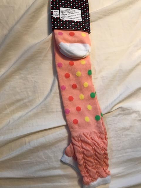 新品ニーハイソックス水玉ドットオレンジ < 女性ファッション  新品ニーハイソックス水玉ドットオレンジ < 女性ファッションの
