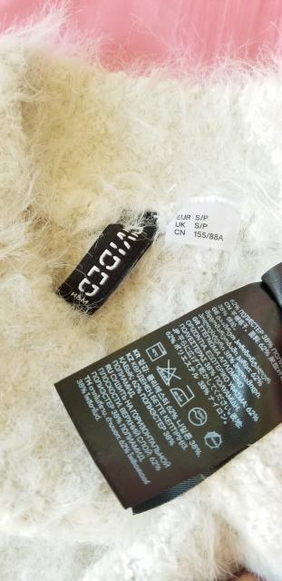 ★エイチアンドエム【H&M】ホワイトクリーム♪ふわモコ暖かゆる可愛い♪長袖ニットセーター < 女性ファッション ★エイチアンドエム【H&M】ホワイトクリーム♪ふわモコ暖かゆる可愛い♪長袖ニットセーター < 女性ファッションの