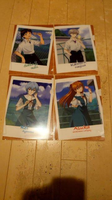 エヴァンゲリオンクリアファイル4つセット < アニメ/コミック/キャラクター  エヴァンゲリオンクリアファイル4つセット  < アニメ/コミック/キャラクターの