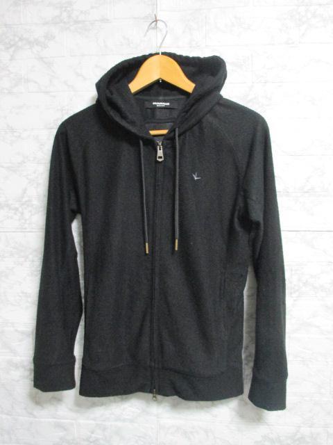 ☆ウノピュウノウグァーレトレリラックス ダブルジップ パーカー/メンズ/S☆ブラック < 男性ファッション ☆ウノピュウノウグァーレトレリラックス ダブルジップ パーカー/メンズ/S☆ブラック < 男性ファッションの