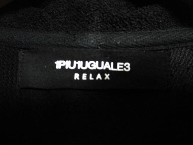 ☆ウノピュウノウグァーレトレリラックス ダブルジップ パーカー/メンズ/S☆ブラック < 男性ファッション ☆ウノピュウノウグァーレトレリラックス ダブルジップ パーカー/メンズ/S☆ブラック < 男性ファッションの