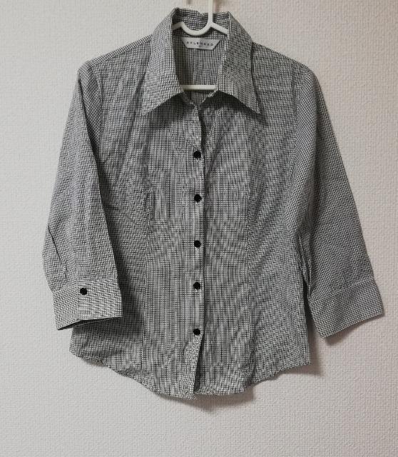 未使用近い チェック柄 7分袖シャツ サイズ;S < 女性ファッション  未使用近い チェック柄 7分袖シャツ サイズ;S  < 女性ファッションの