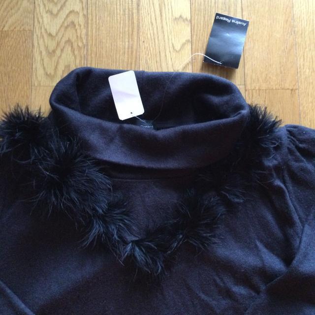 ファー付きタートルネックカットソー < 女性ファッション  ファー付きタートルネックカットソー < 女性ファッションの