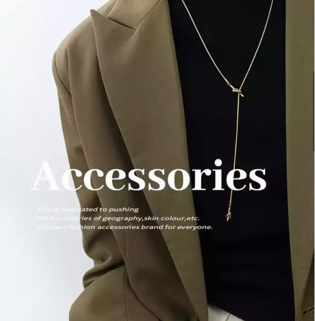 ロングネックレス【新品未使用】Y字ネックレス●ゴールド●長さ調整可能 < 女性アクセサリー/時計 ロングネックレス【新品未使用】Y字ネックレス●ゴールド●長さ調整可能 < 女性アクセサリー/時計の