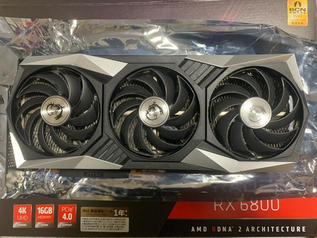 Radeon RX 6800 GAMING X TRIO 16G �O���t�B�b�N�{�[�h 