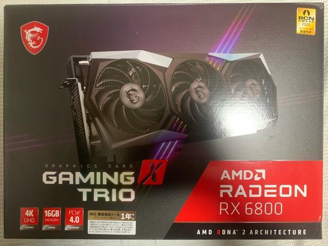 Radeon RX 6800 GAMING X TRIO 16G �O���t�B�b�N�{�[�h