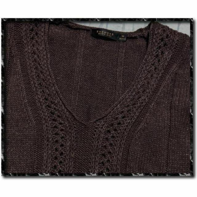 メンズビギ Vネックニット 茶 < ブランド メンズビギ Vネックニット 茶 < ブランドの