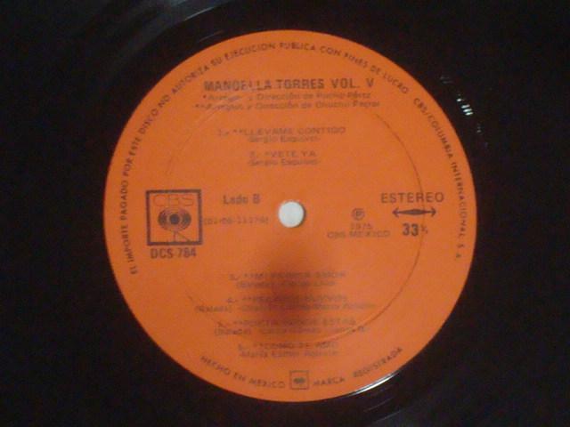 VOL. V / Manoella Torres メキシコ盤LP < CD/DVD/ビデオ  VOL. V / Manoella Torres メキシコ盤LP < CD/DVD/ビデオの