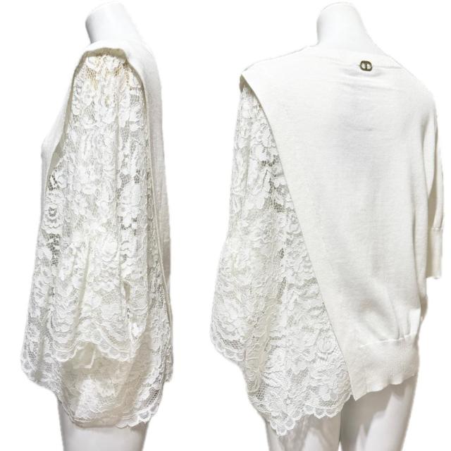 新品ツインセットTWIN-SETアシンメトリーレース切り替えトップ < 女性ファッション 新品ツインセットTWIN-SETアシンメトリーレース切り替えトップ < 女性ファッションの