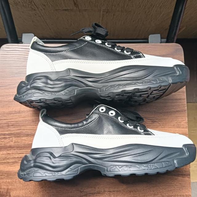 新品 24.5cm レディース スニーカー ブラック シューズ 靴 カジュアル < 男性ファッション  新品 24.5cm レディース スニーカー ブラック シューズ 靴 カジュアル < 男性ファッションの