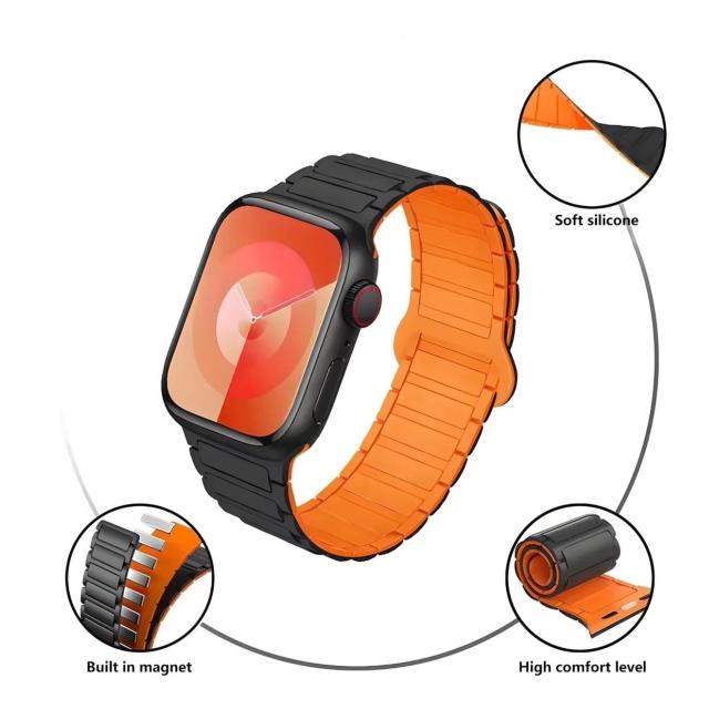 Apple Watch バンド シリコン マグネット ブラック×ブラック 42mm (S 11 10) 41mm 40mm < 家電/AV Apple Watch バンド シリコン マグネット ブラック×ブラック 42mm (S 11 10) 41mm 40mm < 家電/AVの