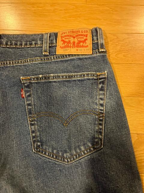 LEVI�fS ���[�o�C�X 505�X�g���[�g�f�j�� �傫��sizeW40used �� �u�����h�� 