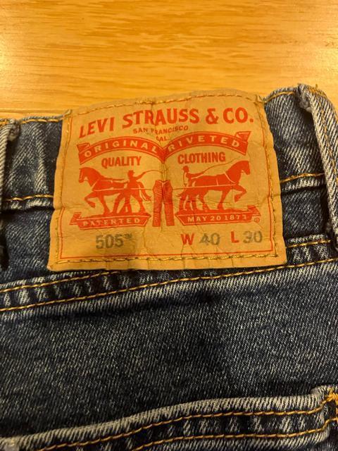 LEVI�fS ���[�o�C�X 505�X�g���[�g�f�j�� �傫��sizeW40used �� �u�����h�� 