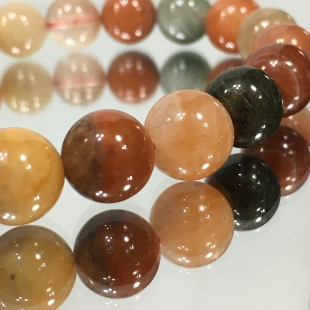 《No.144》福禄寿 天然石ミックスクォーツ 10.5mm珠 < 女性アクセサリー/時計  《No.144》福禄寿 天然石ミックスクォーツ 10.5mm珠 < 女性アクセサリー/時計の