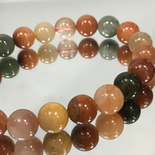 《No.144》福禄寿 天然石ミックスクォーツ 10.5mm珠 < 女性アクセサリー/時計  《No.144》福禄寿 天然石ミックスクォーツ 10.5mm珠 < 女性アクセサリー/時計の