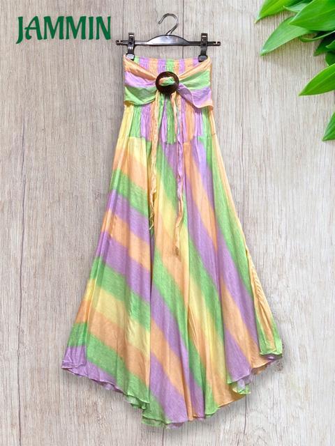 パステルカラーフレアスカート★衣装★エスニック★アジアン★フレアスカート < 女性ファッション  パステルカラーフレアスカート★衣装★エスニック★アジアン★フレアスカート  < 女性ファッションの