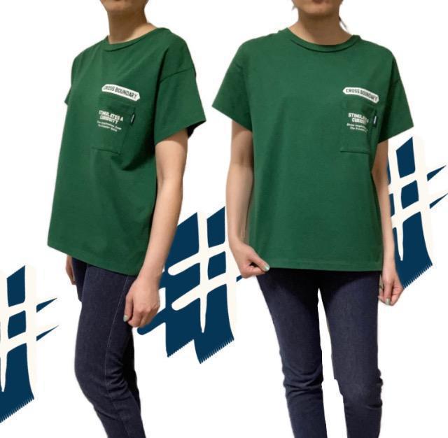 moussy◎白バックプリント暗緑半袖Tシャツ(F)新品 < ブランド moussy◎白バックプリント暗緑半袖Tシャツ(F)新品 < ブランドの