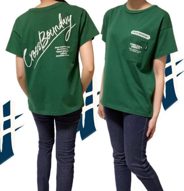 moussy◎白バックプリント暗緑半袖Tシャツ(F)新品 < ブランド moussy◎白バックプリント暗緑半袖Tシャツ(F)新品 < ブランドの