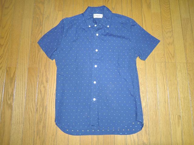 TMT BIG HOLIDAY ドット柄シャツ S 紺系 ティーエムティー 半袖BD ボタンダウン < ブランド TMT BIG HOLIDAY ドット柄シャツ S 紺系 ティーエムティー 半袖BD ボタンダウン < ブランドの