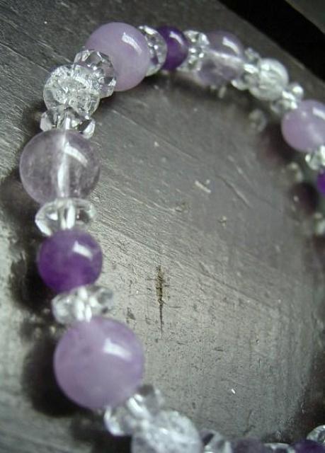 アメジストチャーム*ブレスレット 天然石 パワーストーン < 女性アクセサリー/時計  アメジストチャーム*ブレスレット 天然石 パワーストーン < 女性アクセサリー/時計の