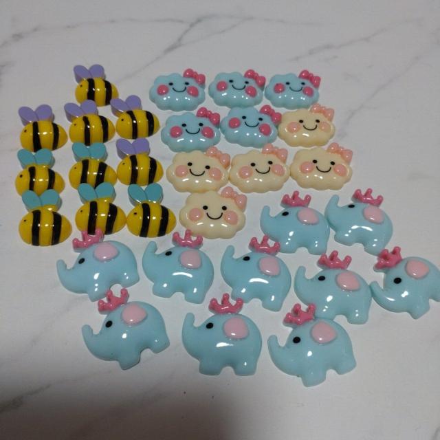 ハチと雲とぞうさんモチーフセット < ペット/手芸/園芸  ハチと雲とぞうさんモチーフセット  < ペット/手芸/園芸の