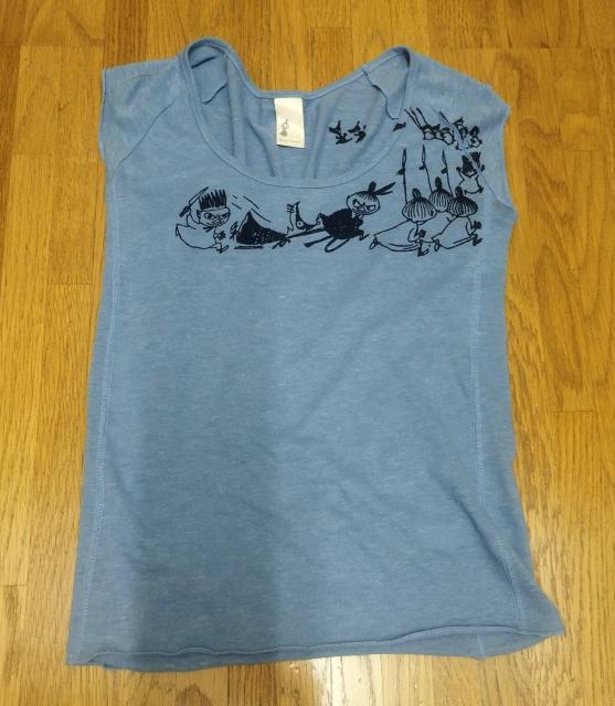 ナイスクラップ MOOMIN リトルミー ノースリーブ Tシャツ ブルー < 女性ファッション  ナイスクラップ MOOMIN リトルミー ノースリーブ Tシャツ ブルー  < 女性ファッションの