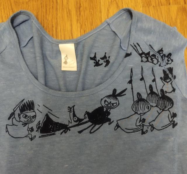 ナイスクラップ MOOMIN リトルミー ノースリーブ Tシャツ ブルー < 女性ファッション  ナイスクラップ MOOMIN リトルミー ノースリーブ Tシャツ ブルー < 女性ファッションの