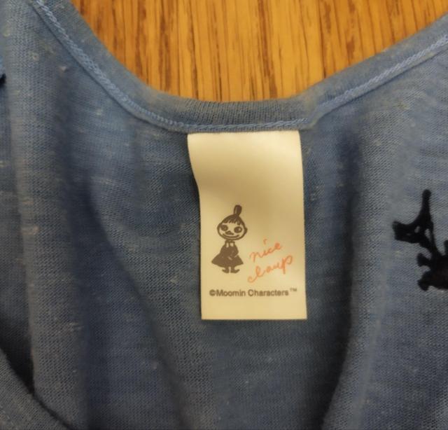 ナイスクラップ MOOMIN リトルミー ノースリーブ Tシャツ ブルー < 女性ファッション  ナイスクラップ MOOMIN リトルミー ノースリーブ Tシャツ ブルー < 女性ファッションの