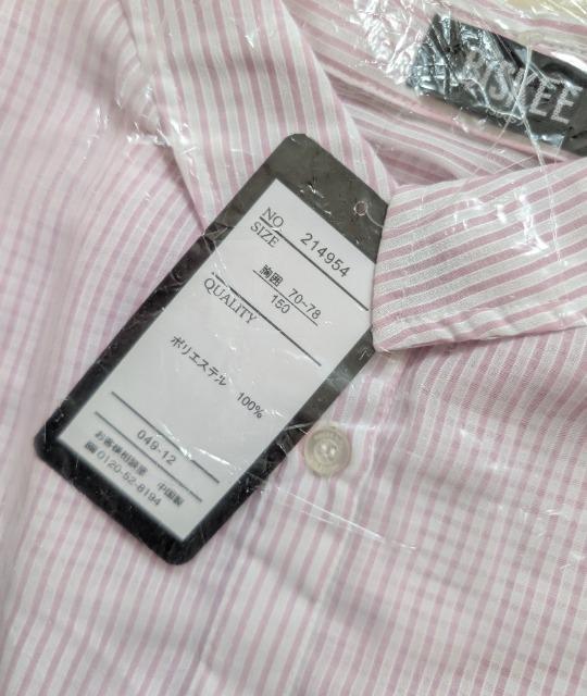 150★BISKEE★シアーストライプ肩開きブラウス★新品★送料無料 < キッズ/ベビー  150★BISKEE★シアーストライプ肩開きブラウス★新品★送料無料 < キッズ/ベビーの