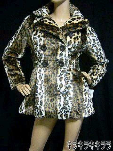 《New》ゴージャス★美ライン*レオパード/ヒョウ柄・ファージャケットコート < 女性ファッション 《New》ゴージャス★美ライン*レオパード/ヒョウ柄・ファージャケットコート < 女性ファッションの