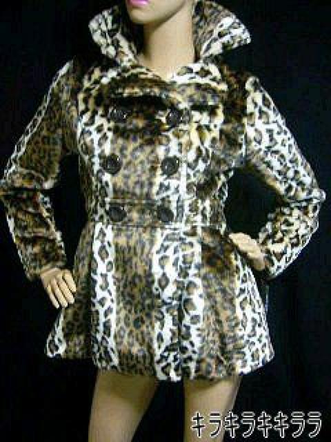 《New》ゴージャス★美ライン*レオパード/ヒョウ柄・ファージャケットコート < 女性ファッション 《New》ゴージャス★美ライン*レオパード/ヒョウ柄・ファージャケットコート < 女性ファッションの