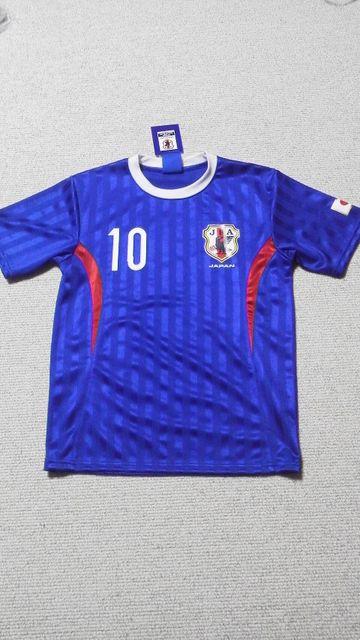 サッカー 日本代表 ユニフォーム 風 Tシャツ 10 ブルー 160cm < キッズ/ベビー  サッカー 日本代表 ユニフォーム 風 Tシャツ 10 ブルー 160cm < キッズ/ベビーの